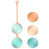 Вагинальные шарики Liebe Kewos — Peach/Mint, 5 шариков в комплекте, 15, 25, 35, 45 и 55 г