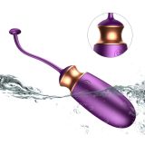 Віброяйце - Vibrating Silicone Love Egg Purple, USB, 10 Function, Heating, Voice Control