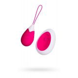 Віброяйце Toyfa A - Toys з пультом ДУ, силікон, рожево-білий, 12 см