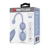 Вагінальні віброкульки - Pretty Love Willie Vibrating Kegel Balls Light Blue