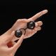 Lelo Luna Beads Noir - Вагинальные шарики со смещенным центром тяжести, 3 см (черные)