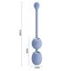 Вагінальні віброкульки - Pretty Love Willie Vibrating Kegel Balls Light Blue