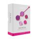 Вагинальные шарики Liebe Kewos — Cerise/Candy Violet, 5 шариков в комплекте, 15, 25, 35, 45 и 55 г