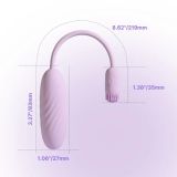 Смарт-виброяйцо Svakom Plume Pastel Lilac, 2 мотора, мягкий кончик для стимуляции клитора