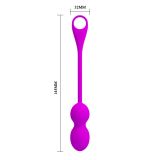 Вагінальні кульки - Pretty Love Elvira Phone control vibro balls Purple