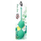 Вагінальні кульки - Silicone Kegel Balls Green, 36 мм, 90 г