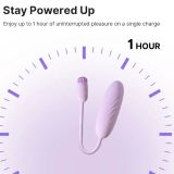 Смарт-виброяйцо Svakom Plume Pastel Lilac, 2 мотора, мягкий кончик для стимуляции клитора