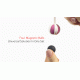 Gvibe Geisha balls Magnetic - Мощный магнитный тренажер Кегеля, 2х27 г, 2х15 г (розовый с черным)