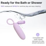 Смарт-виброяйцо Svakom Plume Pastel Lilac, 2 мотора, мягкий кончик для стимуляции клитора
