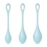 Набір йоні намистин Satisfyer Yoni Power 2 Light Blue, диаметр 2-2,5-3см, вес 22-44-73гр