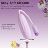 Смарт-виброяйцо Svakom Plume Pastel Lilac, 2 мотора, мягкий кончик для стимуляции клитора