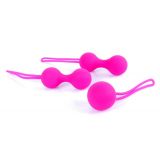 Набір вагінальних кульок - Silicone Kegal Balls Set Pink