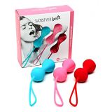 Вагінальні кульки Satisfyer Power Balls (3 пари), діаметр 3,4см, маса 60-76-92г, з кулькою всередині