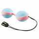 Вагинальные шарики - Vibratissimo DuoBalls Charger, голубой/розовый