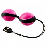 Вагінальні кульки - Vibratissimo DuoBalls Charger, фіолетовий/чорний