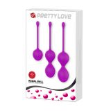Вагінальні кульки - Pretty Love Kegel Balls Set Pink, 3 шт.
