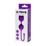 Вагинальные шарики A-Toys By Toyfa, силикон, фиолетовые, ø 2,7 см