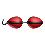 Вагінальні кульки - Joyballs secret, red/black