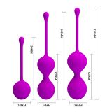 Вагінальні кульки - Pretty Love Kegel Balls Set Pink, 3 шт.