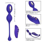 CalExotics E - stim Dual Kegel Exerciser - вагінальні кульки з електростимуляцією, 3,25 см