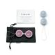 Lelo Luna Beads - вагинальные шарики со смещенным центром тяжести, 3,5 см (розовый с голубым)