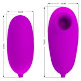 Віброяйце з кліторальним стимулятором - Pretty Love Suction & Vibro Bullets Purple