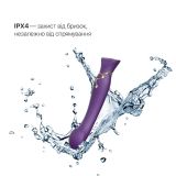 Смартвібратор Zalo — Queen Twilight Purple, пульсівна перлина, кристал Swarovski Смартвібратор Zalo — Queen Twilight Purple, пульсівна перлина, кристал Swarovski