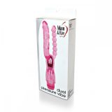 Подвійний вібратор Dual Pleasure Vibe, рожевий, 27х2, 5 см