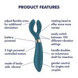 Вібратор для пар Satisfyer Endless Fun Battery Series, три мотора, багатофункціональний