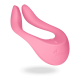 Satisfyer Partner Multifun 2 - багатофункціональний вібратор для пар, 13х7х3, 5 см