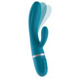 Вибратор-кролик Liebe Bend It Plus Ocean Blue, гибкий, 2 мотора, 10 режимов