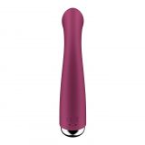 Вибратор с ротацией Satisfyer Spinning G-Spot 1 Red, плоская площадка для стимуляции точки G