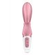 Смартвібратор-кролик Satisfyer Hug Me Pink, 2 мотори, діаметр 4,2см, широка кліторальна частина