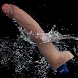 Вібратор - Real Softee Rechargeable Silicone Vibrating Dildo 11" (пошкоджено упаковку)