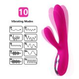 Вібратор - Joker Heating Double Vibrating Massage Stick Pink