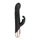 Вібратор-кролик Rosy Gold - Rabbit Vibrator with thrusting function - Black