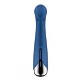 Вибратор с ротацией Satisfyer Spinning G-Spot 1 Blue, плоская площадка для стимуляции точки G