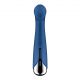 Вибратор с ротацией Satisfyer Spinning G-Spot 1 Blue, плоская площадка для стимуляции точки G