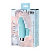 Вибронасадка на палец для клиторальной стимуляции JOS Bliss, силикон, мятная, 9 см
