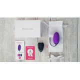 Виброяйцо Adrien Lastic Ocean Breeze Purple с пультом ДУ, 10 режимов работы