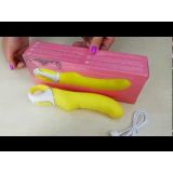 Потужний вібратор Satisfyer Vibes Yummy Sunshine з гнучким стовбуром та стимулювальним рельєфом, 12