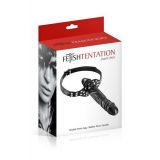 Кляп с двойным фаллоимитатором Fetish Tentation Double Penis Gag Black (мятая упаковка!!!)