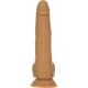 Фаллоимитатор с пульсацией Naked ADDICTION Dominic 9″ Caramel, пульт ДУ, диаметр 4,2 см