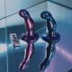 Дилдо с вибрацией Strap-On-Me FINGERING & VIBRATING DILDO - M - PURPLE, с манящим движением