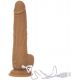 Фаллоимитатор с пульсацией Naked ADDICTION Dominic 9″ Caramel, пульт ДУ, диаметр 4,2 см