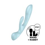 Вібратор - Satisfyer Triple Oh Light Blue Вібратор - Satisfyer Triple Oh Light Blue