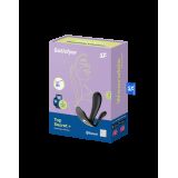 Satisfyer Top Secret + Вибратор с двумя моторами для точки G и анальной стимуляции, 11х3 см., (черный)