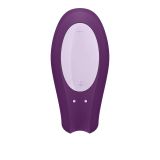 Смарт-вібратор для пар Satisfyer Double Joy Violet із широким кліторальним стимулятором