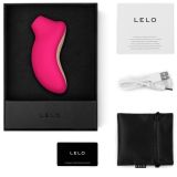 Lelo Sona - бесконтактный звуковой стимулятор клитора, 11.5х5.6 см (вишня)