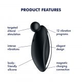 Вибратор для наружной стимуляции Satisfyer Spot On 2 Black, очень мощный, гибкий отросток